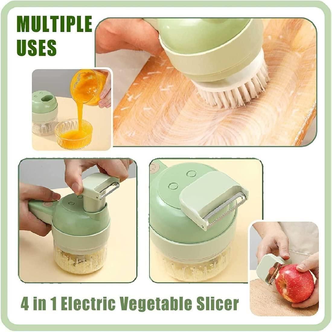 4-in-1 Portable Electric Vegetable Cutter