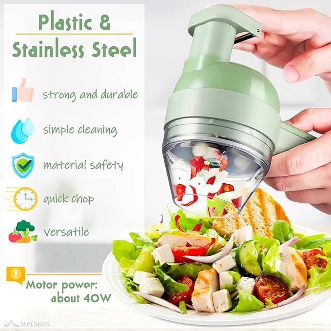 4-in-1 Portable Electric Vegetable Cutter