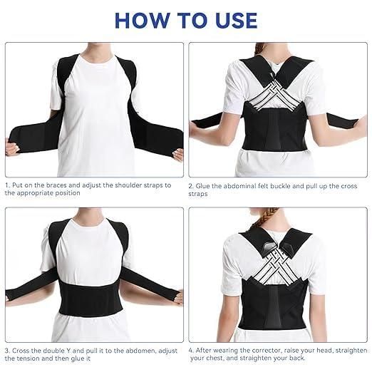 Adjustable Posture Corrector, Relieve Pain Belt Women Men